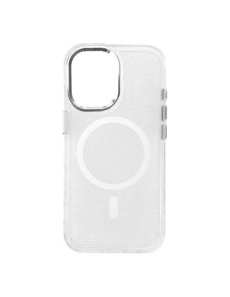 
„Samsung Galaxy S25 Edge MagSafe“ blizgučių dėklas – baltas
