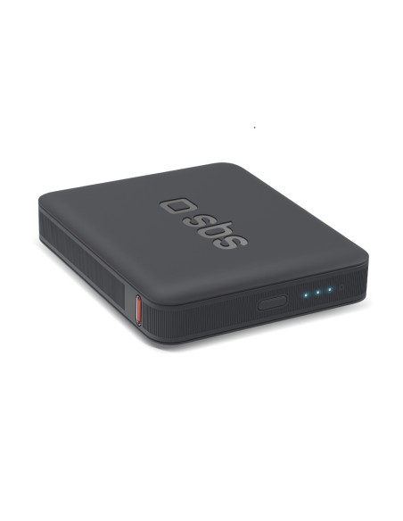 
5000 mAh nešiojamas akumuliatorius su USB-C nanotubu – juodas
