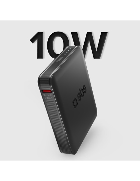 
5000 mAh nešiojamas akumuliatorius su USB-C nanotubu – juodas
