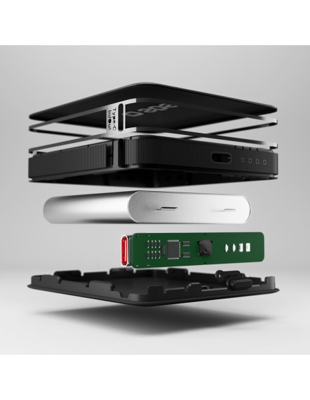 
5000 mAh nešiojamas akumuliatorius su USB-C nanotubu – juodas
