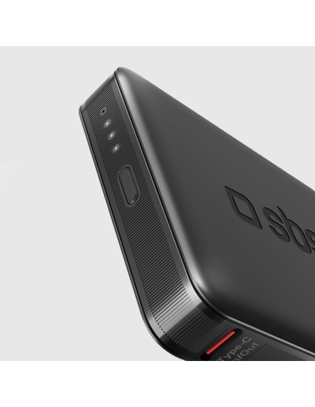 
5000 mAh nešiojamas akumuliatorius su USB-C nanotubu – juodas
