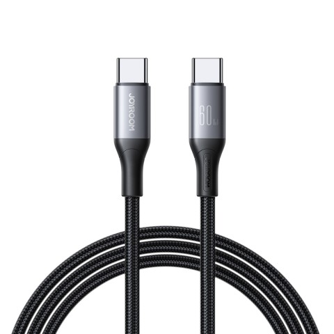 
S-A28 pintas USB-C laidas 60W 2m - juodas
