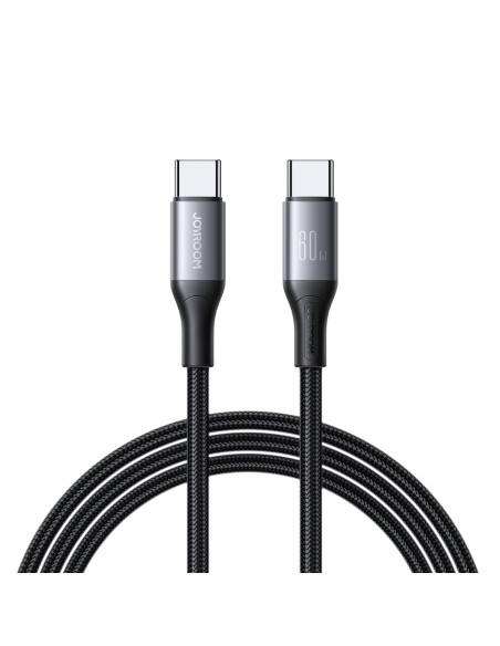 
S-A28 pintas USB-C laidas 60W 2m - juodas
