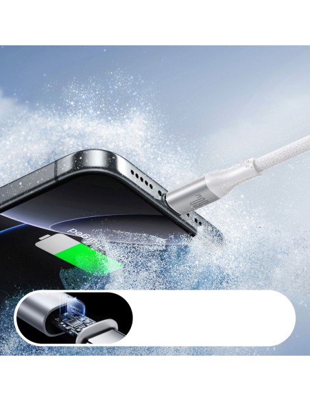 
S-A28 pintas USB-C laidas 60W 2m – baltas
