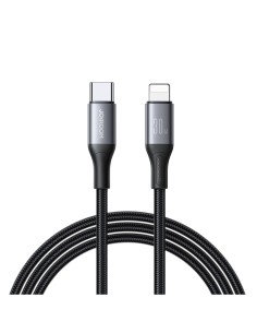 
S-A28 pintas laidas USB-C - Lightning 30W 1m - juodas
