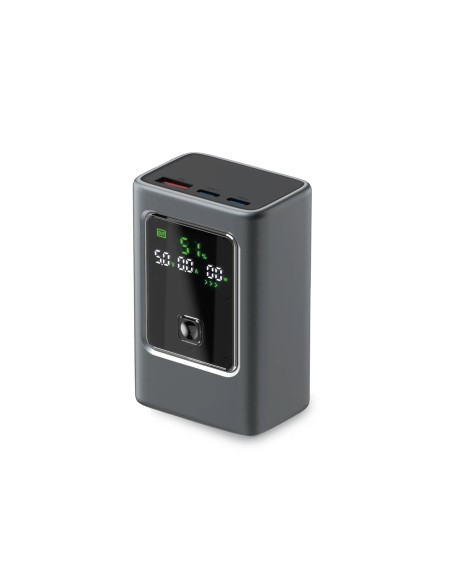 
Išorinė baterija su 10000mAh PD 35W LCD ekranu - pilka
