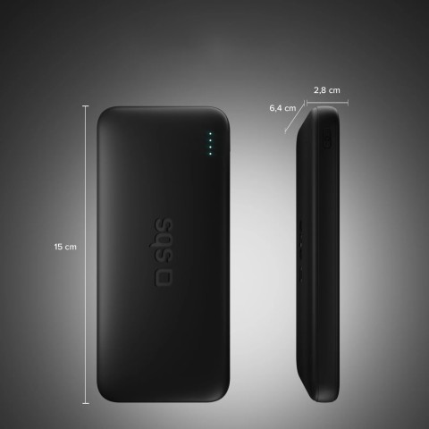 
20000mAh 10W USB-A USB-C Infinity LiFePo4 išorinė baterija - juoda
