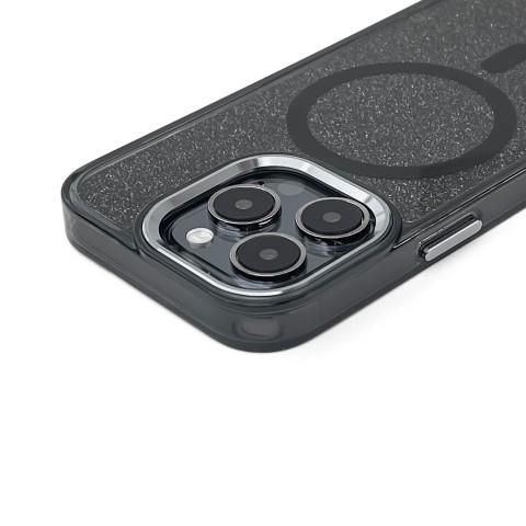 
„iPhone 17 MagSafe“ blizgučių dėklas – juodas
