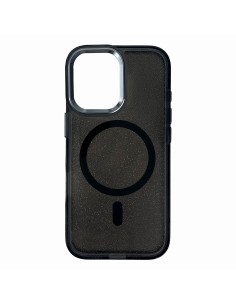 
„iPhone 17 Pro Max MagSafe“ blizgučių dėklas – juodas

