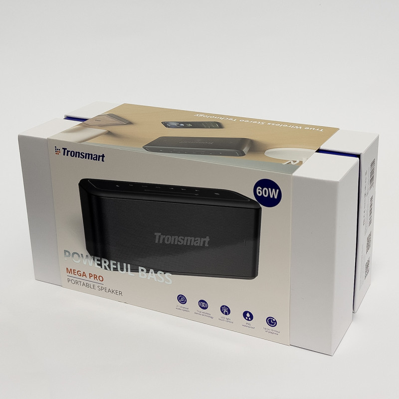 Atsparus vandeniui belaidis Bluetooth garsiakalbis Element Mega Pro 60W SoundPulse + Powerbank juodas