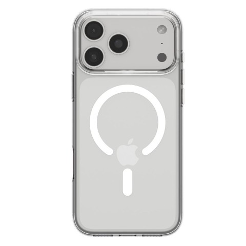 
„iPhone 17 Pro Max MagSafe“ skystųjų kristalų dėklas – skaidrus ir baltas
