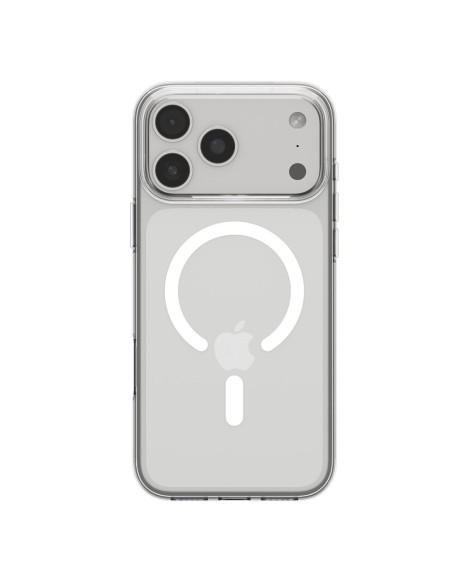 
„iPhone 17 Pro Max MagSafe“ skystųjų kristalų dėklas – skaidrus ir baltas
