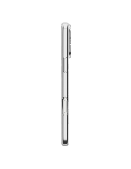 
„iPhone 17 Pro Max MagSafe“ skystųjų kristalų dėklas – skaidrus ir baltas
