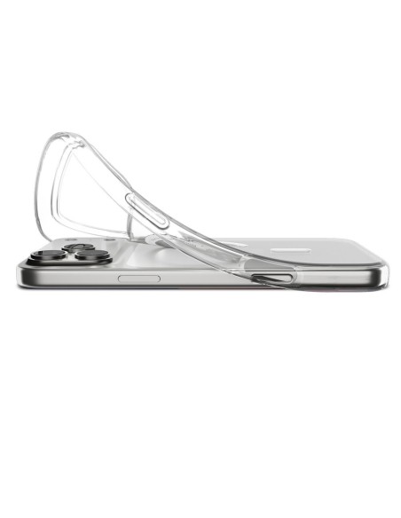 
„iPhone 17 Pro Max MagSafe“ skystųjų kristalų dėklas – skaidrus ir baltas
