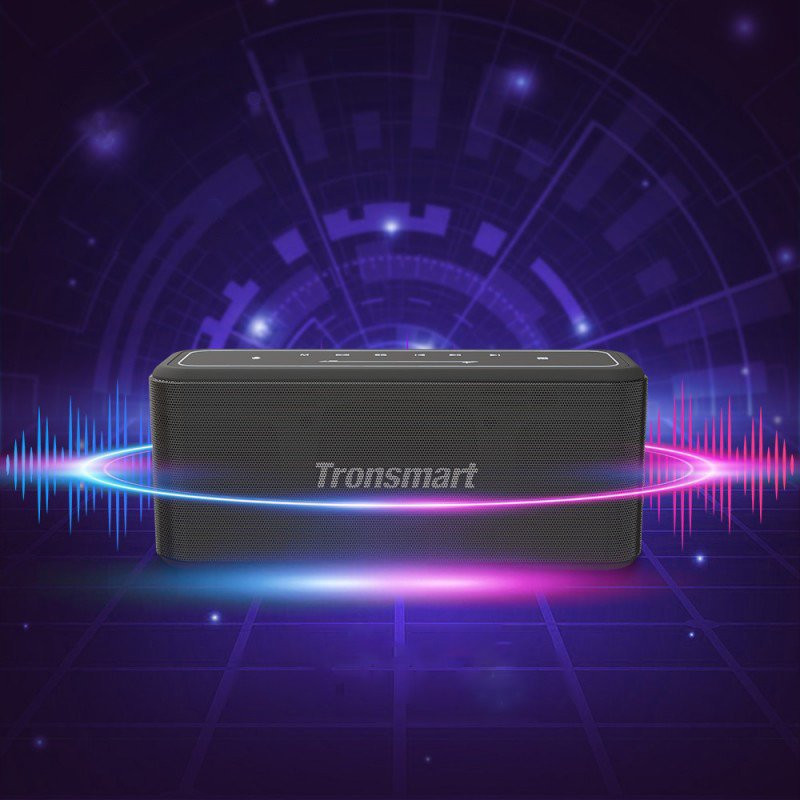 Atsparus vandeniui belaidis Bluetooth garsiakalbis Element Mega Pro 60W SoundPulse + Powerbank juodas