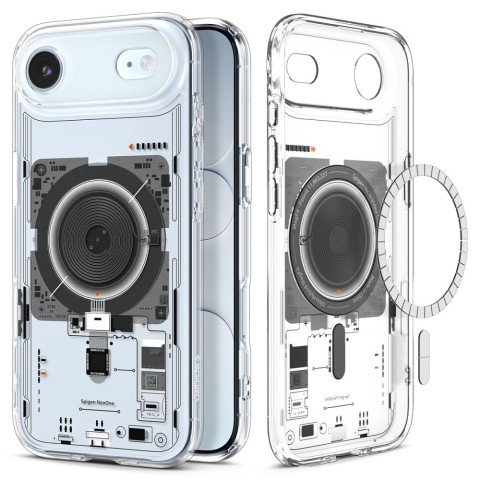 
„iPhone 17 Air MagSafe Ultra Hybrid Neo One“ dėklas – permatomas

