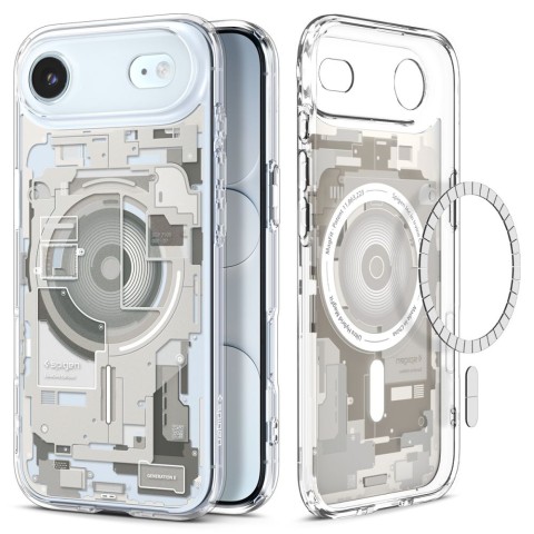 
„iPhone 17 Air MagSafe Ultra Hybrid Zero One“ dėklas – titano spalvos
