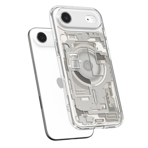 
„iPhone 17 Air MagSafe Ultra Hybrid Zero One“ dėklas – titano spalvos
