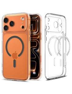 
„iPhone 17 Pro Ultra Hybrid MagSafe“ dėklas – permatomas pilkas
