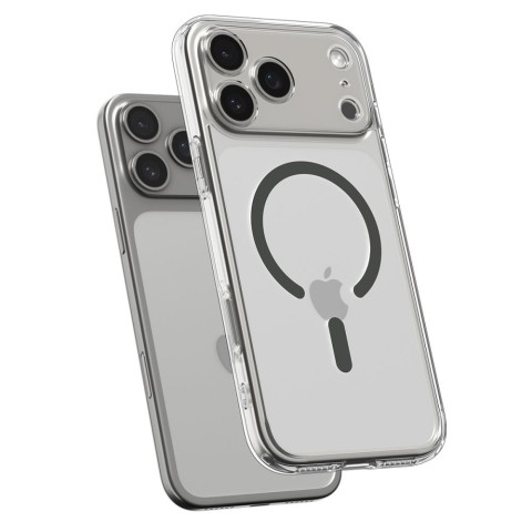 
„iPhone 17 Pro Ultra Hybrid MagSafe“ dėklas – permatomas pilkas

