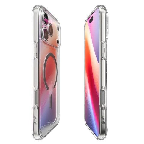 
„iPhone 17 Pro Ultra Hybrid MagSafe“ dėklas – permatomas pilkas
