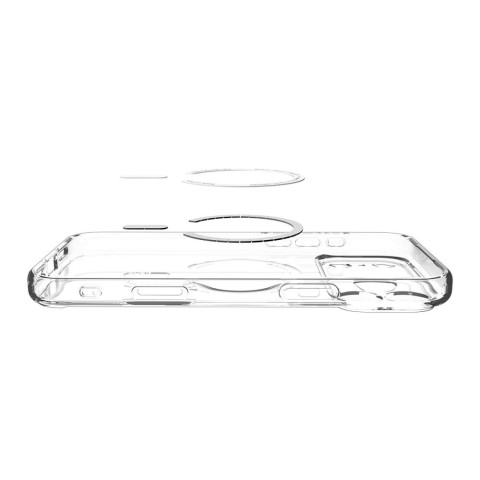 
„iPhone 17 Pro Ultra Hybrid MagSafe“ dėklas – permatomas pilkas
