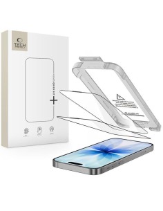 
Grūdintas stiklas iPhone 17 su „Quick Set+“ aplikatoriumi, juodas - 2 vnt.
