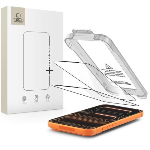 
Grūdintas stiklas iPhone 17 Pro Max su „Quick Set+“ aplikatoriumi, juodas - 2 vnt.
