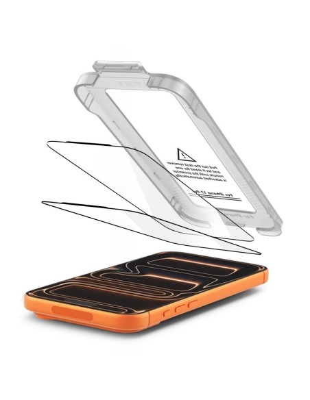 
Grūdintas stiklas iPhone 17 Pro Max su „Quick Set+“ aplikatoriumi, juodas - 2 vnt.
