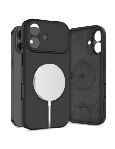 
„iPhone 17 MagSafe“ silikoninis galinis dėklas – juodas
