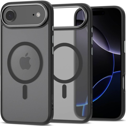 
„iPhone 17 Air MagSafe MagEdge“ apsauginis dėklas – matinės juodos spalvos

