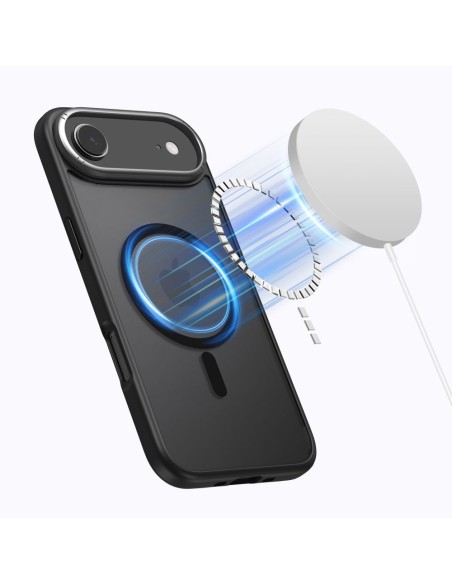 
„iPhone 17 Air MagSafe MagEdge“ apsauginis dėklas – matinės juodos spalvos
