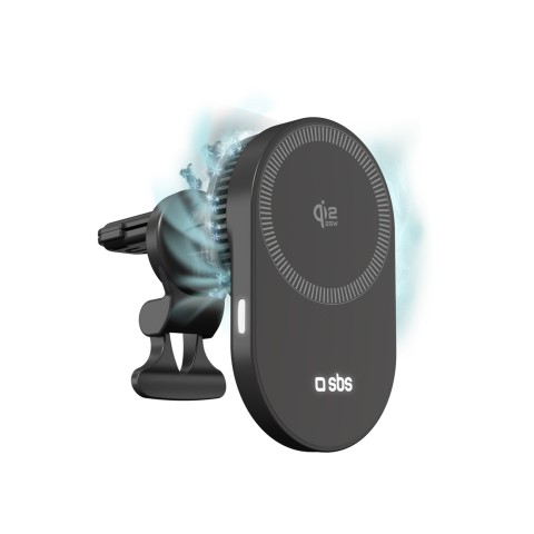 
Automobilinis laikiklis su belaidžiu įkrovikliu ir aušinimu Qi2.2 25W telefonams
