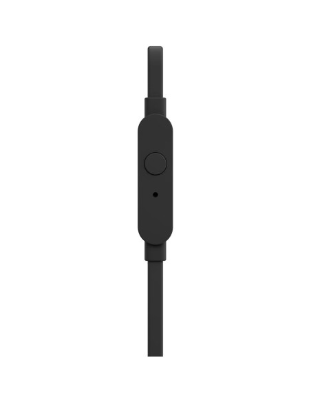 
JBL Tune 110 laidinės į ausis įdedamos ausinės su nuotolinio valdymo pultu, 3,5 mm mini lizdu – juodos
