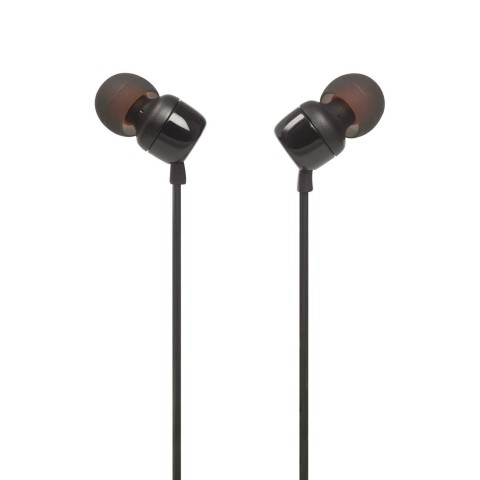 
JBL Tune 110 laidinės į ausis įdedamos ausinės su nuotolinio valdymo pultu, 3,5 mm mini lizdu – juodos
