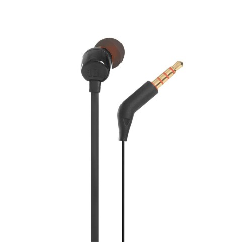 
JBL Tune 110 laidinės į ausis įdedamos ausinės su nuotolinio valdymo pultu, 3,5 mm mini lizdu – juodos
