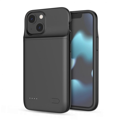 
„iPhone 12 mini / 13 mini“ dėklas su 4700 mAh „PowerCase“ išorine baterija – juodas

