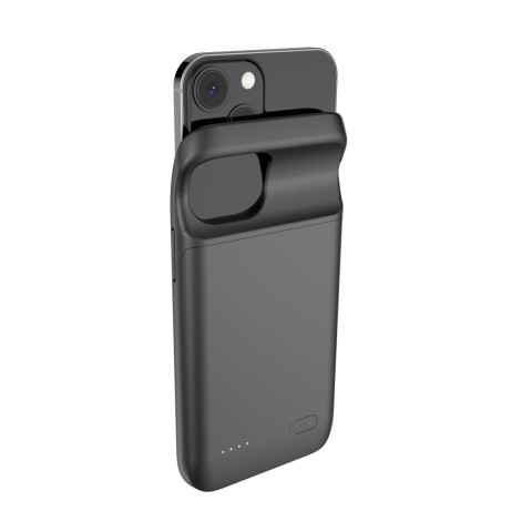 
„iPhone 12 mini / 13 mini“ dėklas su 4700 mAh „PowerCase“ išorine baterija – juodas

