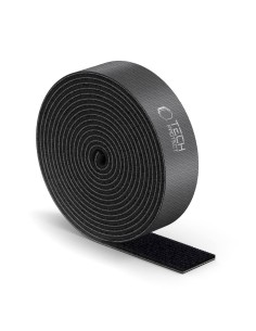 
Kabelių organizatorius su lipnia juosta „Velcro“ 3 m - juoda
