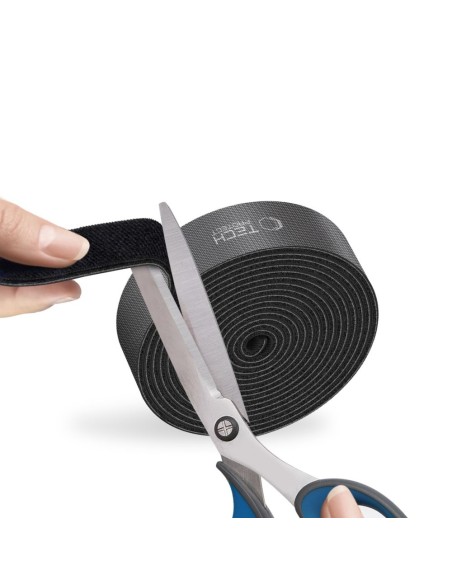 
Kabelių organizatorius su lipnia juosta „Velcro“ 3 m - juoda
