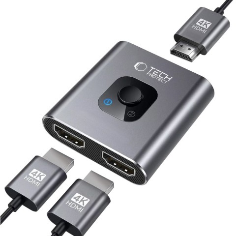 
ŠAKOTOJO adapteris 2in1 HDMI 4K 60HZ - pilkas
