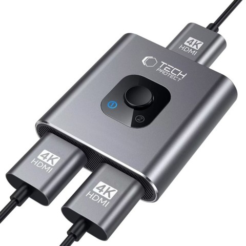
ŠAKOTOJO adapteris 2in1 HDMI 4K 60HZ - pilkas
