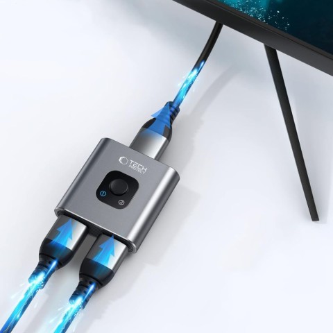 
ŠAKOTOJO adapteris 2in1 HDMI 4K 60HZ - pilkas

