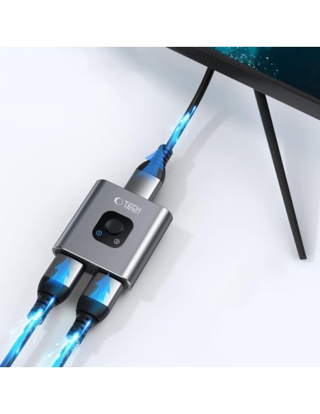 
ŠAKOTOJO adapteris 2in1 HDMI 4K 60HZ - pilkas
