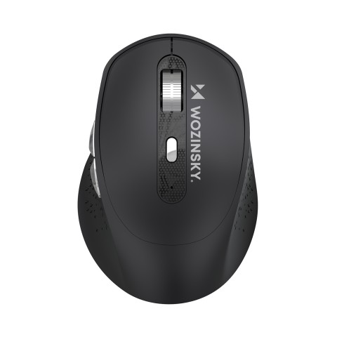 
Belaidė ergonomiška pelė, 6 mygtukai, „Bluetooth“, 1600 DPI - juoda
