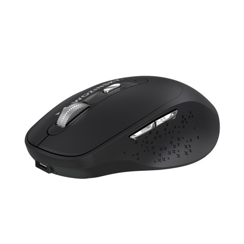 
Belaidė ergonomiška pelė, 6 mygtukai, „Bluetooth“, 1600 DPI - juoda

