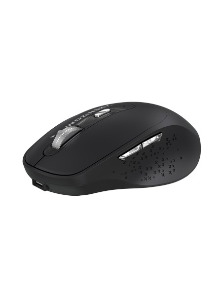 
Belaidė ergonomiška pelė, 6 mygtukai, „Bluetooth“, 1600 DPI - juoda
