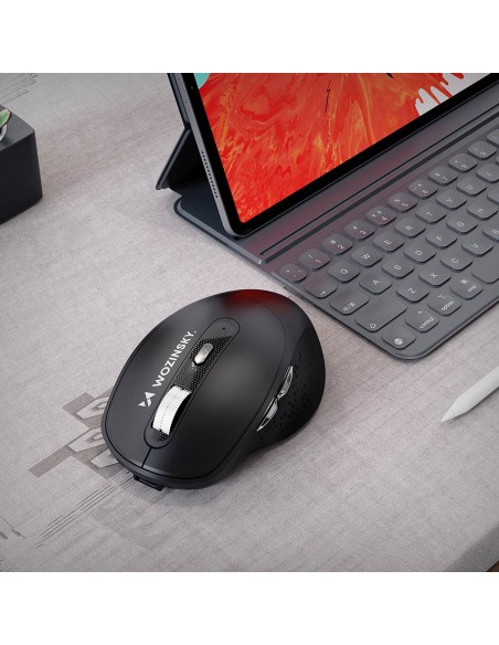 
Belaidė ergonomiška pelė, 6 mygtukai, „Bluetooth“, 1600 DPI - juoda
