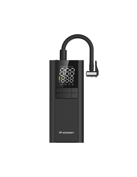 
Kompresorius, elektrinis siurblys, išorinė baterija, žibintuvėlis, 150 PSI, 8000mAh - juodas
