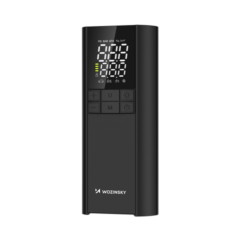 
Kompresorius, elektrinis siurblys, išorinė baterija, žibintuvėlis, 150 PSI, 8000mAh - juodas
